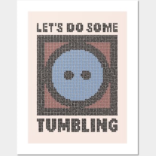 Let's Do Some Tumbling - faux embroidery Posters and Art